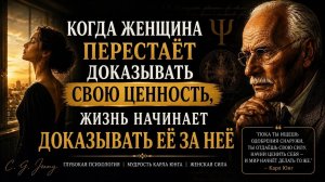 Когда женщина перестаёт доказывать свою ценность, жизнь начинает доказывать её за неё ｜ Карл Юнг