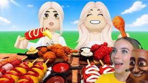 НЕ ЕШЬ ОГНЕННУЮ ЛАПШУ В МУКБАНГ в ROBLOX! С АЛЁНОЙ
