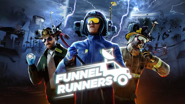 кооперативный симулятор выживания Funnel Runners про борьбу с торнадо смотреть онлайн
