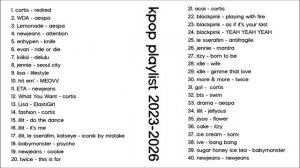 kpop playlist 2023-2026 random