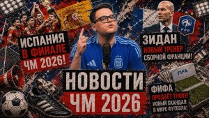 НОВОСТИ ЧМ 2026! Зидан - новый главный тренер сборной Франции | 15 июля