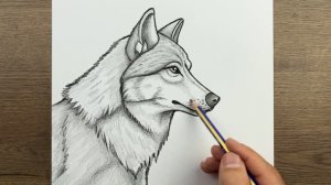 Как нарисовать волка — пошаговое простое рисование волка карандашом