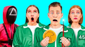 Игра в Кальмара в Реальной Жизни Челлендж # Смешные Cитуации от PaRaRa Challenge