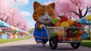 Китти отправляется за покупками на фруктовый рынок Мультфильм для детей
