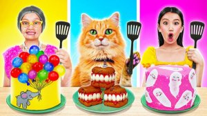 Я, бабушка и кот! 🐈💥 Безумный челлендж по украшению тортов
