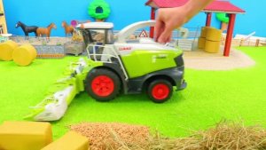 Сборка комбайна! 🌽И много других машинок  Видео для малышей