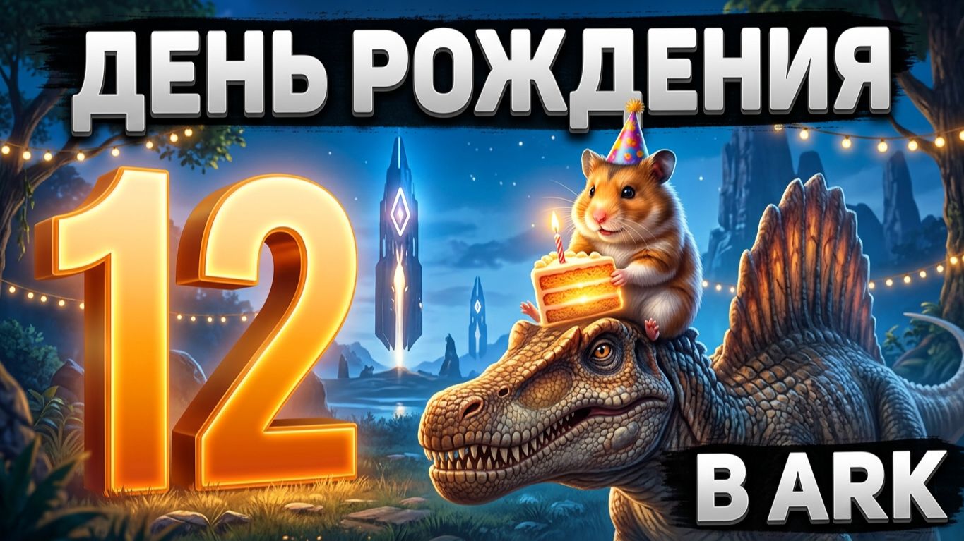 ARK SURVIVAL: 12 ЧАСОВ ВЫЖИВАНИЯ! Марафон в честь Дня Рождения