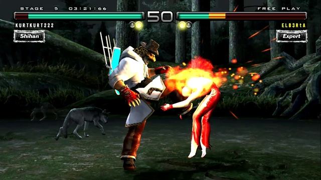 Tekken 5 Dark Resurrection PS3 - Arcade Mode with King