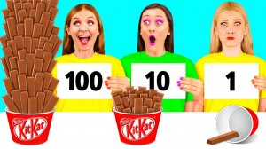 100 Слоев Еды Челлендж # Смешные Челленджи с Едой
