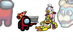 Убийства мини-соратников в игре Five Nights at Freddy's: нарушение безопасности | Среди нас