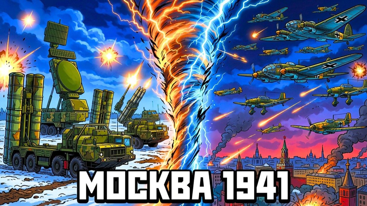 Что если современная ПВО России "С-400" защищала бы Москву от Люфтваффе в 1941 году? смотреть онлайн