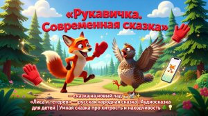 🦊🐦✨ «Лиса и тетерев» — русская народная сказка | Аудиосказка для детей | Умная сказка про хитрость