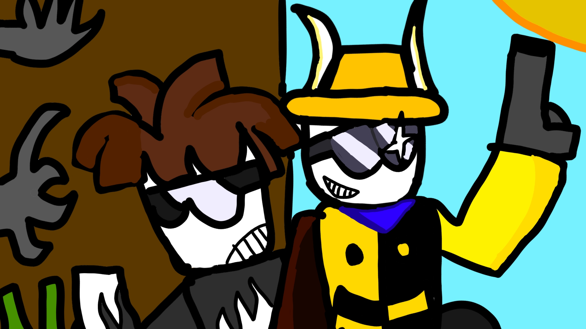 Знакомьтесь, мои персонажи РБ Grom и Airon /Roblox Art /Roblox