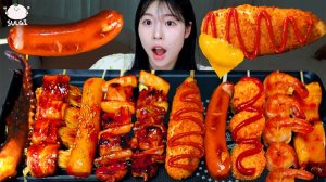 Мукбанг - курица и острая лапша - сытная порция
