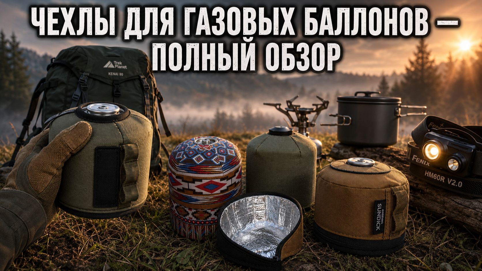 Мои чехлы для туристических газовых балонов. Полный обзор.