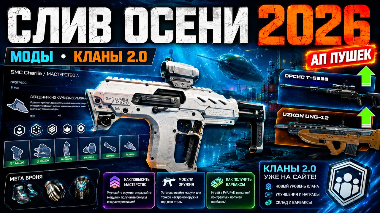 СЛИВ ОСЕНИ WARFACE: 2 МИЛЛИОНА НА МОДЫ, АП ОРУЖИЯ, ВОЗВРАТ DLC, МЕТА, КЛАНЫ 2.0 - Это Ждали ВСЕ! смотреть онлайн