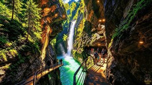 Ущелье Ааре, Швейцария 🇨🇭 Одно из самых впечатляющих природных чудес Швейцарии | смотреть онлайн