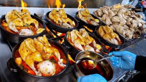 3 000 кур в месяц! Потрясающий острый корейский куриный суп - Корейская уличная еда