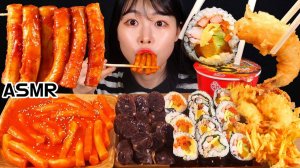 Мукбанг - морепродукты и креветки - большая порция