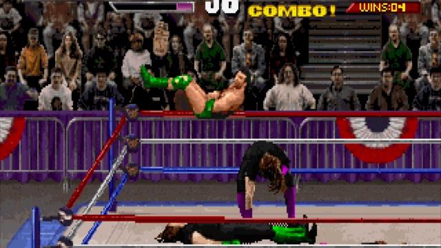 WWF Wrestlemania Arcade Game PC MS-DOS Undertaker WWF Title