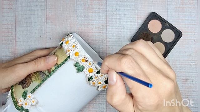 Декор и декупаж вазы из ФиксПрайса. Часть 2