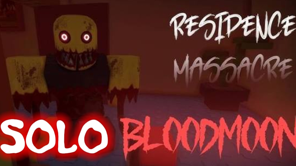 Residence Massacre - SOLO Night 1 - BLOODMOON [Full Walkthrough] - Roblox смотреть онлайн