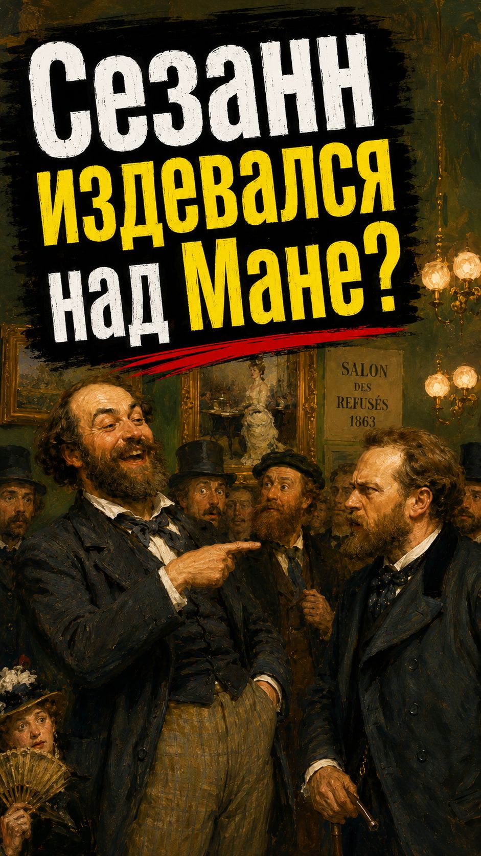 Сезанн издевался над Мане? #мане #сезанн #олимпия #франция #пародия #живопись