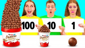 100 Слоев Еды Челлендж # Сумасшедшие Кулинарные Идеи