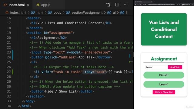 048 [assignment_solution] Time to Practice_ Conditional Content & Lists смотреть онлайн