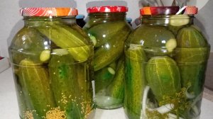 Огурцы с ГОРЧИЦЕЙ на Зиму. Очень вкусные и хрустящие.