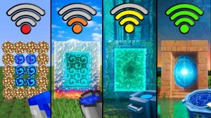 Экспериментируйте с эфирными порталами с разным Wi-Fi в Minecraft