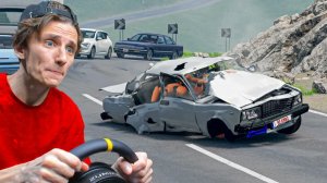ПАЦАНЫ НА ЖИГЕ РАЗБИЛИСЬ С ОБРЫВА...! ｜ BeamNG.drive