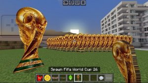 Я добавил следующего робота Fifa World Cup 26 в Minecraft PE
