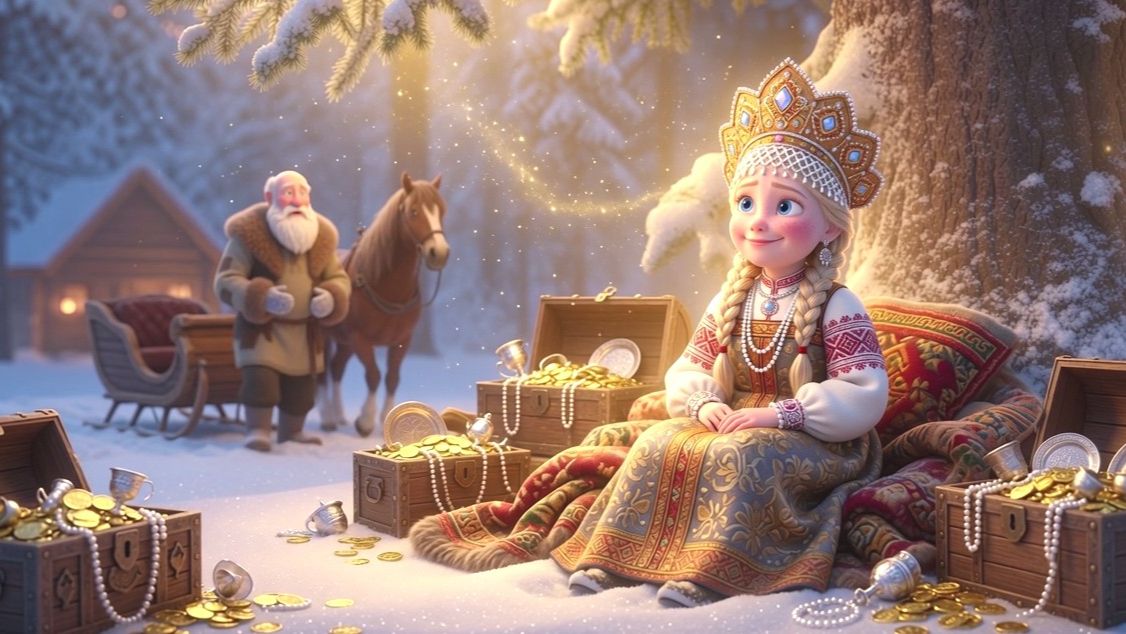 ❄️ Морозко | Русская народная сказка | Сказка на ночь для детей - сказка на русском целиком