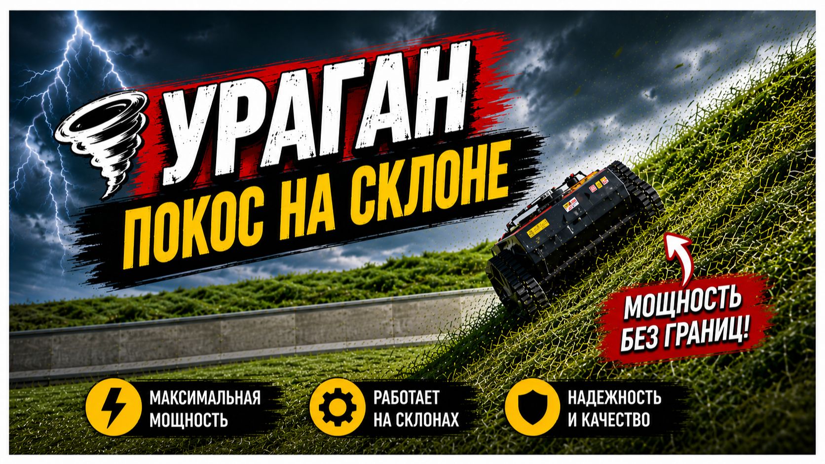 🌪️ Экстремальный покос на крутом склоне ! смотреть онлайн