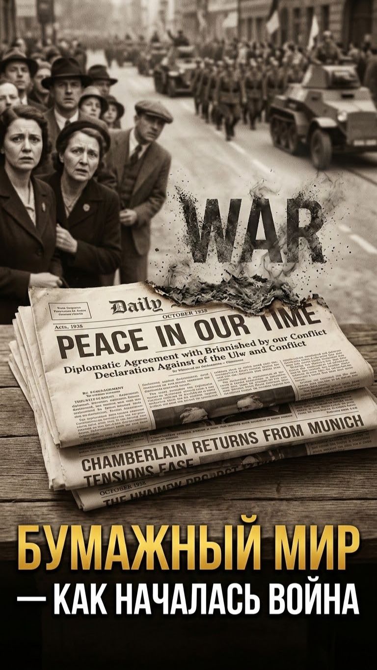 «Мир для поколения» – роковая фраза Чемберлена 1938 год.