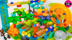Играем в игрушки из мультика развивающие лего Марбл Ран . Мультфильм для детей. ASMR АСМР