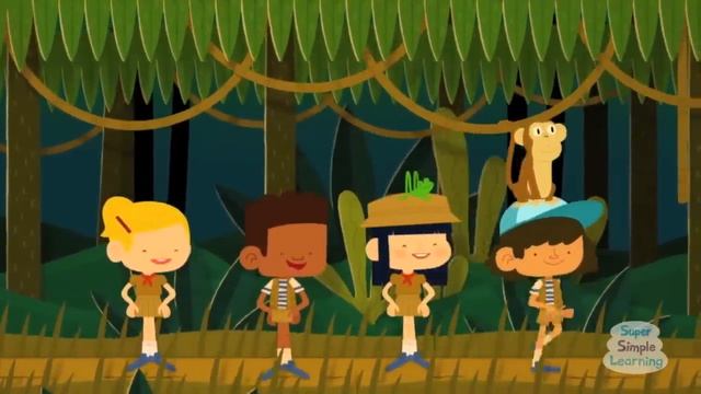 Walking In The Jungle ｜ Kids Song ｜ Super Simple Songs смотреть онлайн