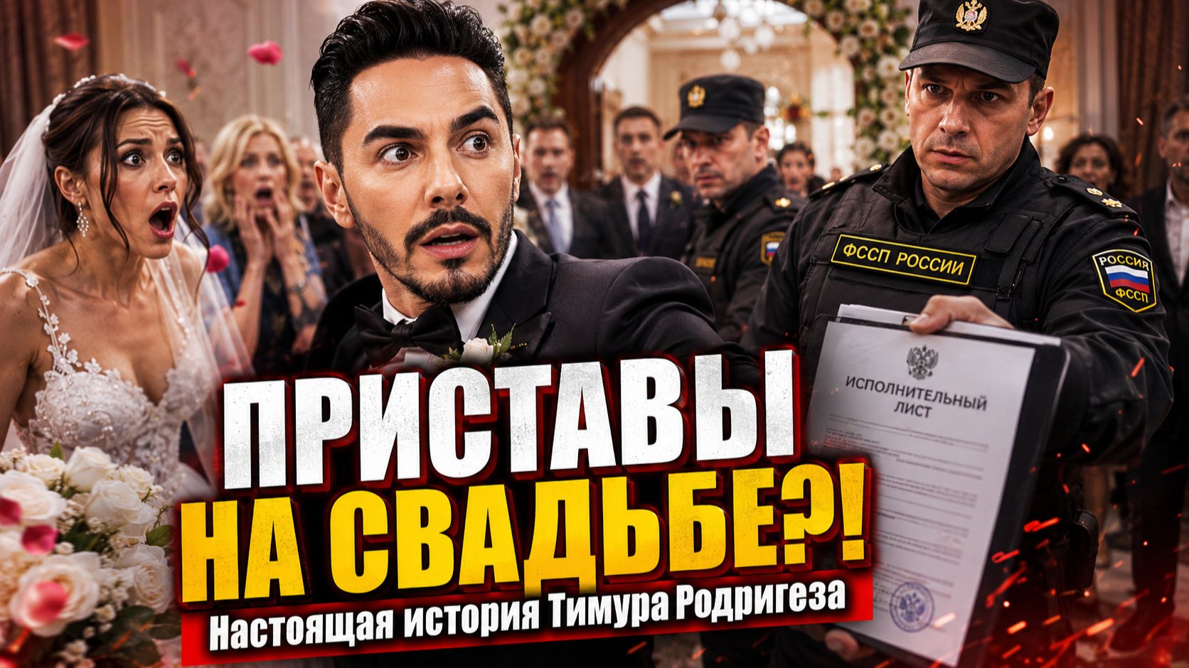 Приставы пришли до свадьбу Тимура Родригеза! Настоящая история свадьбы