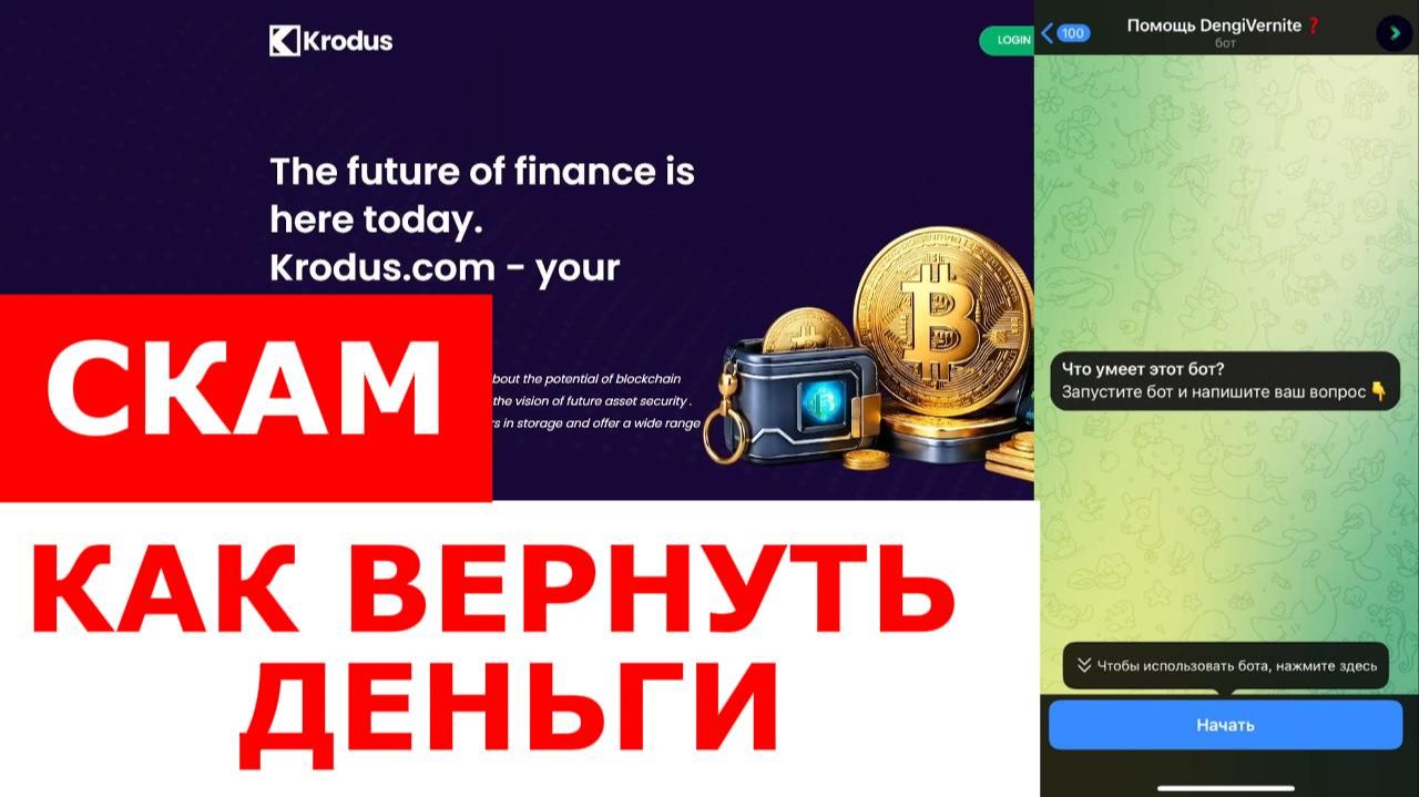 Krodus (krodus.com) обзор криптокошелька, отзывы. Скам? смотреть онлайн