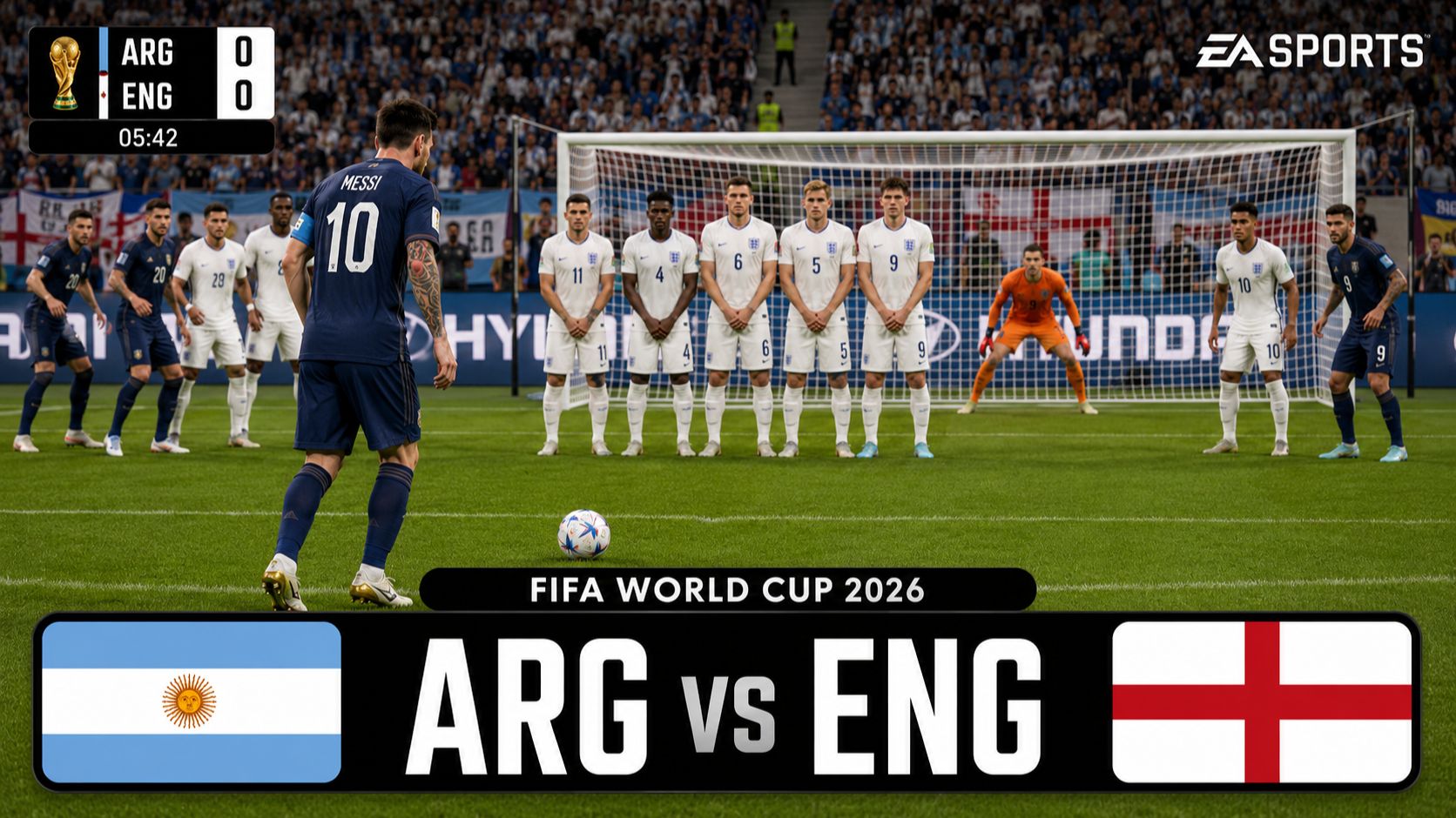 Аргентина — Англия | FIFA World Cup 2026 | WC26 Football Match | FC26 Gameplay