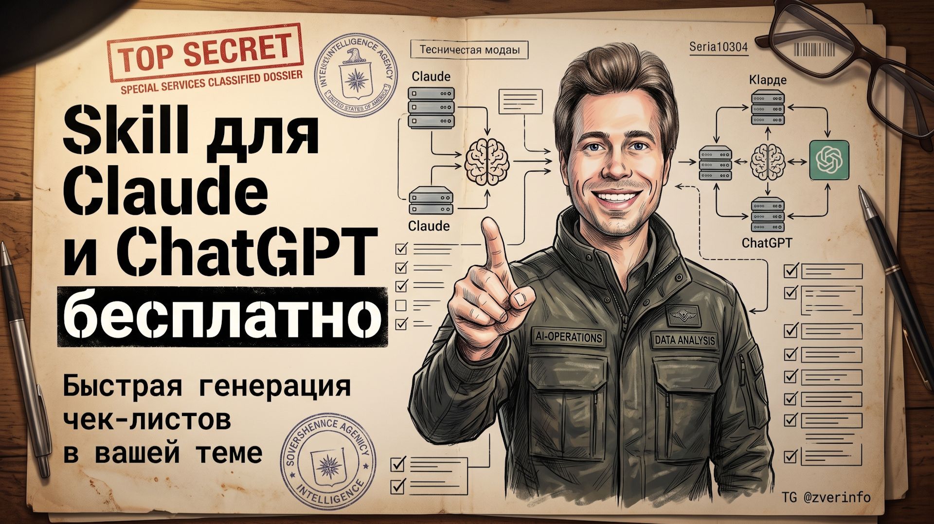 Бесплатный скилл для создания чек-листов в ChatGPT или Claude