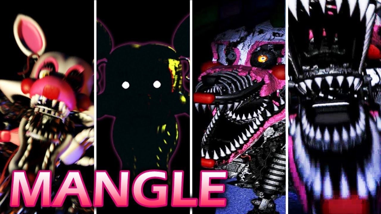 Эволюция Мангл во FNAF (2014-2015) смотреть онлайн