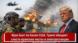 Иран бьет по базам США. Трамп обещает снести иранские мосты и электростанции