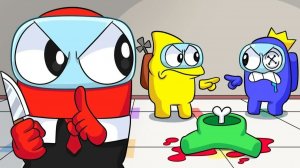 РАДУЖНЫЕ ДРУЗЬЯ, НО ВСЕ АМОГУСЫ?! | Rainbow Friends 2 — Анимации на русском