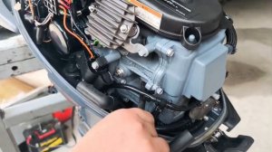 Арт 3693 Замер конпрессии лодочного мотора Yamaha F15CWH, 2012 г.