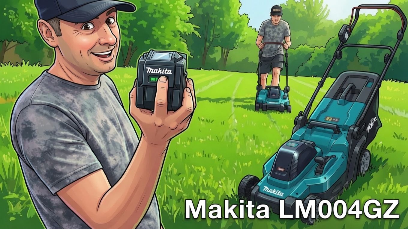 Я ее не смог разрядить. Газонокосилка Makita LM004G смотреть онлайн