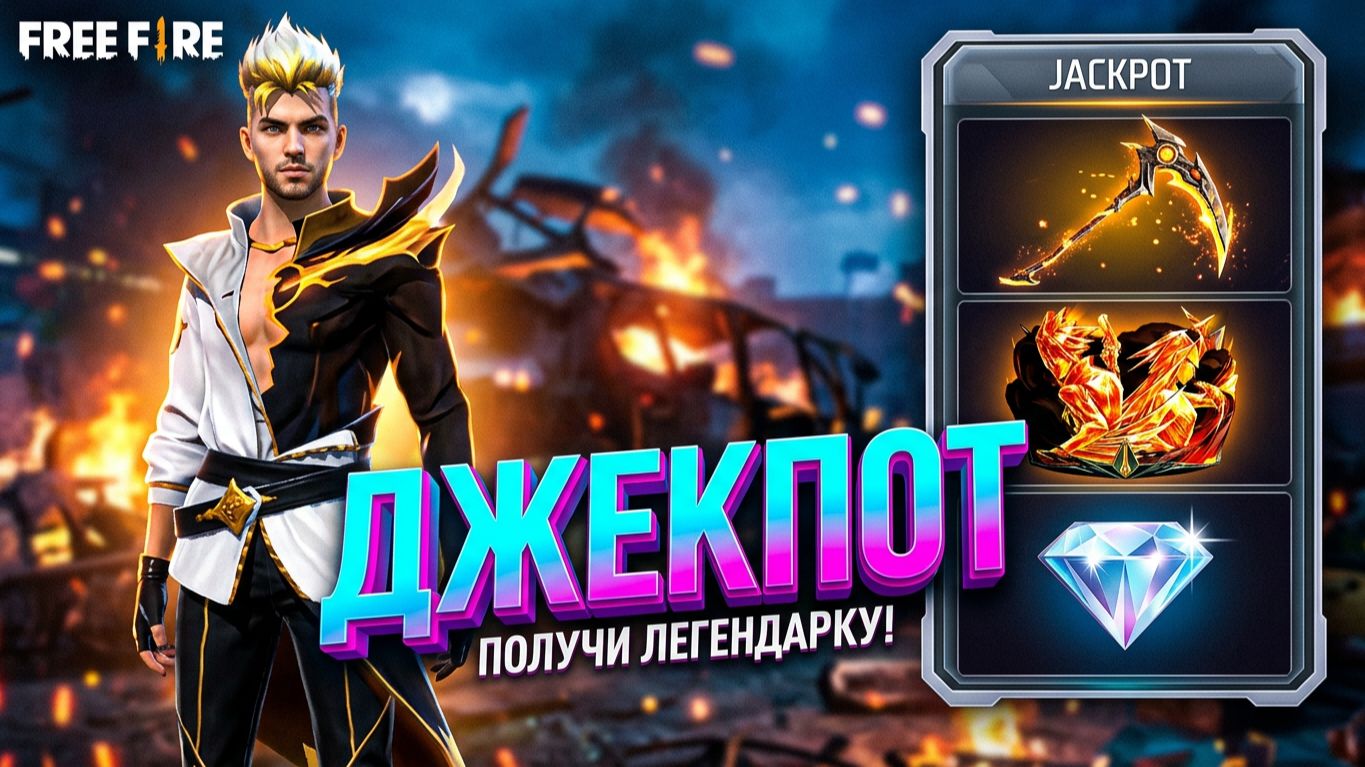 КРУТИМ ДЖЕКПОТ ПОКА НЕ ВЫПАДЕТ ЛЕГЕНДАРКА! - FREE FIRE | WIND SMIT #freefire #windsmit #донат #игра