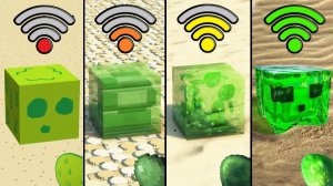 Эксперимент со слизью со случайным Wi-Fi в Майнкрафте