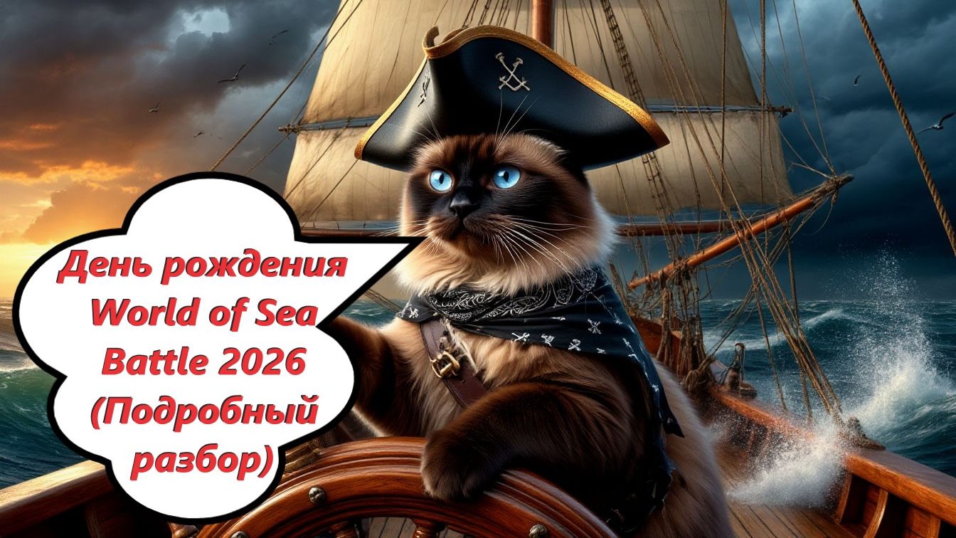 World of Sea Battle День рождения WoSB 2026 г(Подробный разбор)